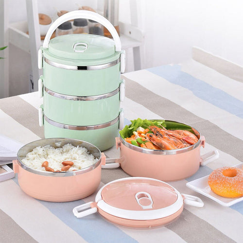 Multi Layer Stainless Steel Hot Lunch Box (3
Layer)