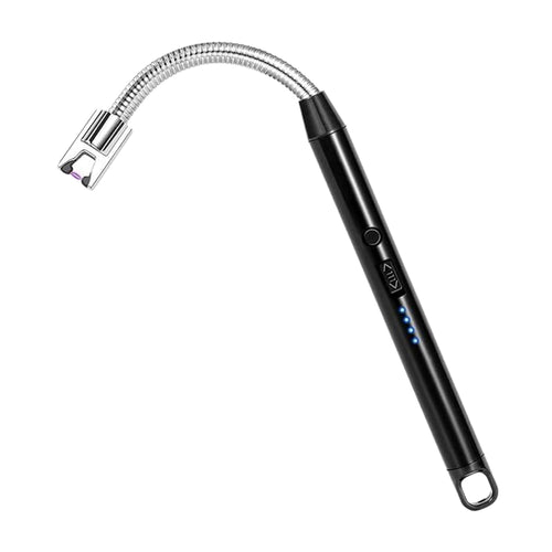 Long Flexible Usb Rechargeable Electric Arc
Lighter - Windproof, Flameless Plasma