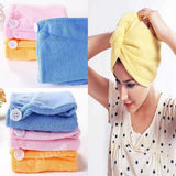 Quick Turban Hair-Drying Absorbent Microfiber Towel / Dry Shower Caps, Hair accessories